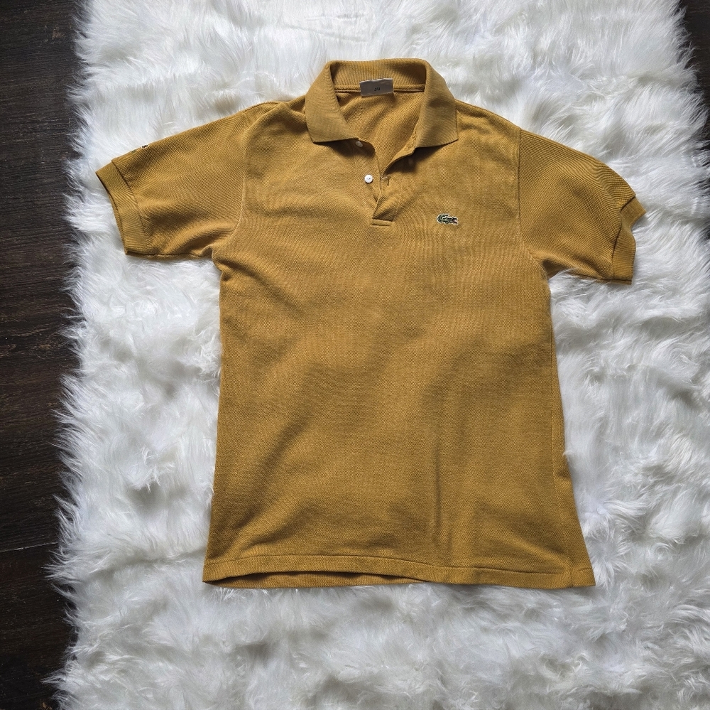 Lacoste Vintage Paris  Men's Yellow Polo Shirt